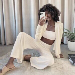 SPLENDID Fleece Crop Pant